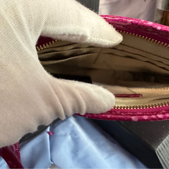 Pink Potion Brahmin Crossbody Purse Holographic & Irridecent Beauty - Picture 7 of 15